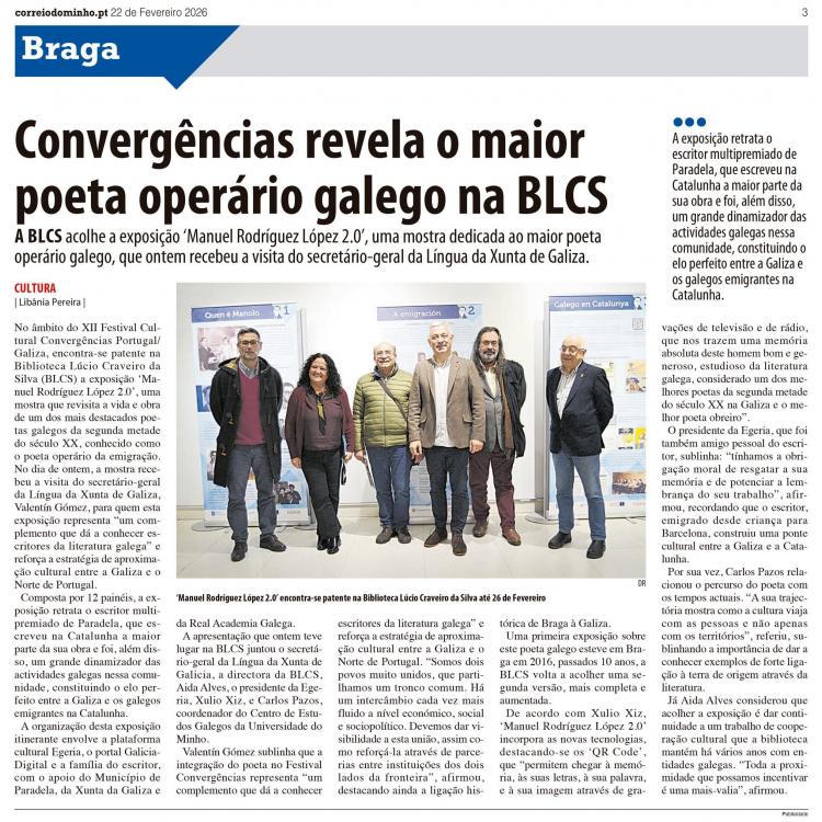 Correio do Minho, 22/02/2026